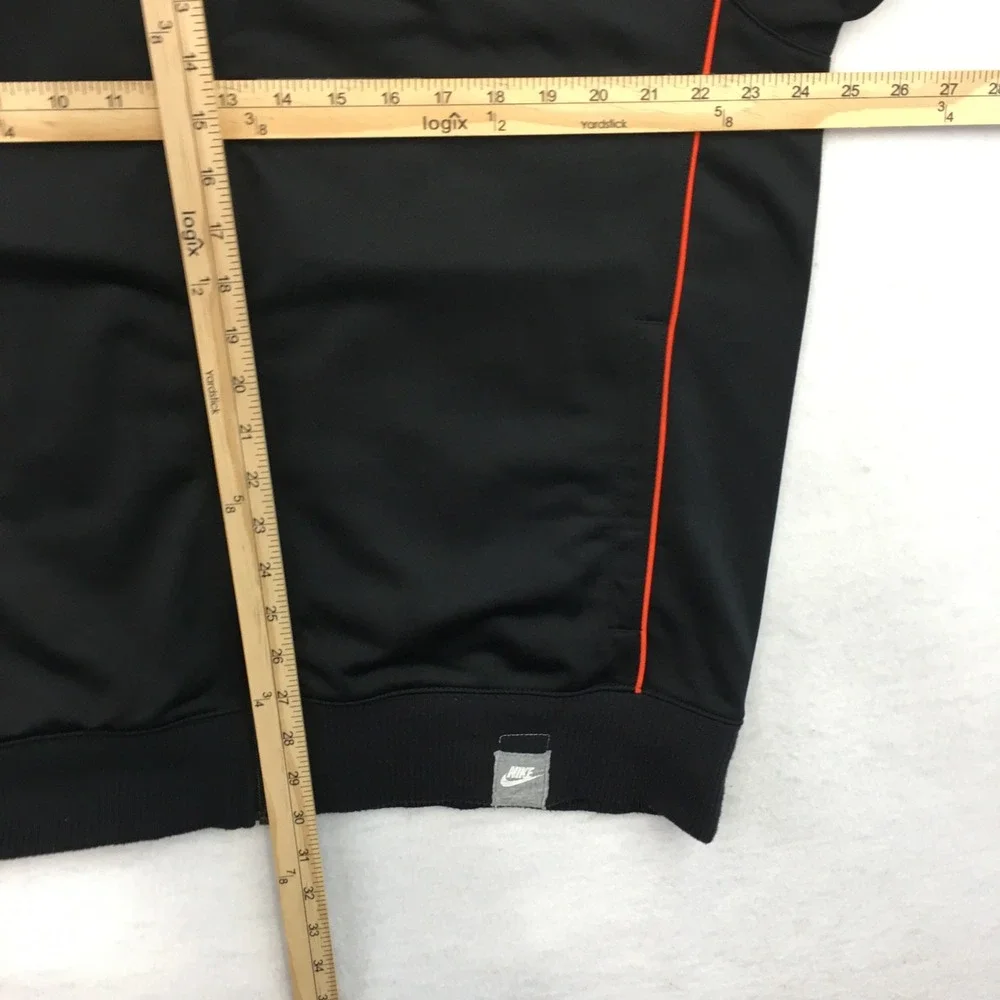 Nike Oregon State Beavers Track Jacket Mens XL Black Orange‎ Full Zip 21059X